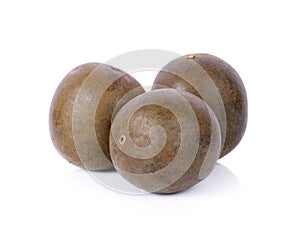 Arhat fruit, Buddha fruit, monk fruit or longevity fruit on white