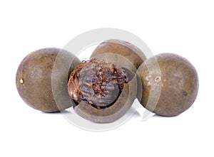 Arhat fruit, Buddha fruit, monk fruit or longevity fruit on white