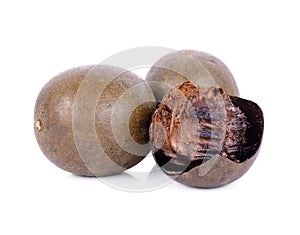 Arhat fruit, Buddha fruit, monk fruit or longevity fruit on white