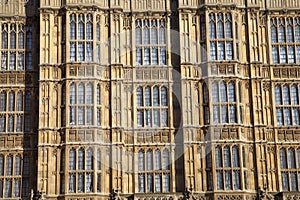 Arhitectur detail of Houses of Parliament, London.