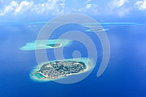 Ari atoll green island