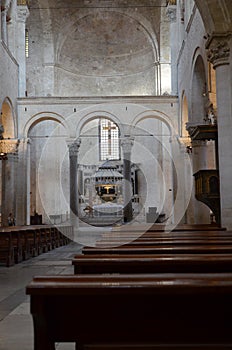 Ari, Italy 10.01.2015: The Basilica of Saint Nicholas,in Bari