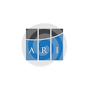 ARI letter logo design on black background. ARI creative initials letter logo concept. ARI letter design