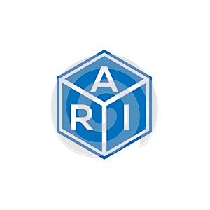 ARI letter logo design on black background. ARI creative initials letter logo concept. ARI letter design