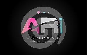 ARI a r i three letter logo icon design