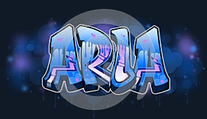 Aria Graffiti Name