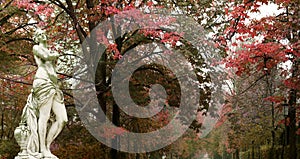 Ariadne sculpture at the park