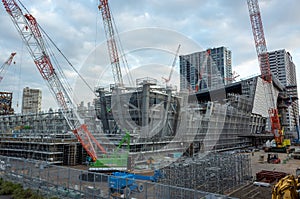 Ariake arena under construction, Japan Tokyo