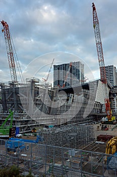 Ariake arena under construction, Japan Tokyo