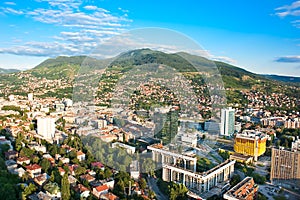 Arial architecture Sarajevo photo