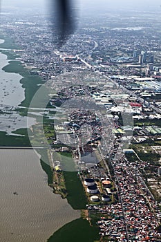 Arial view from the airplane