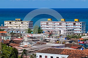 Arial view of Baracoa, Cu