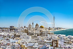 Arial view of Cadiz photo