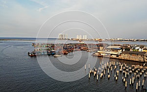 ARIAL VIEW MUARA ANGKE BEACH,NORTH JAKARTA