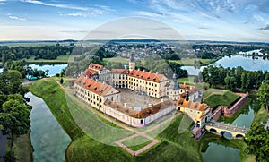 Arial view of Nesvizh Castle