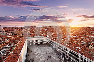 Arial view of San Marco Square