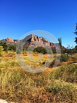 Arid desert landscape of Sedona USA