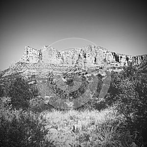 Arid desert landscape of Sedona USA