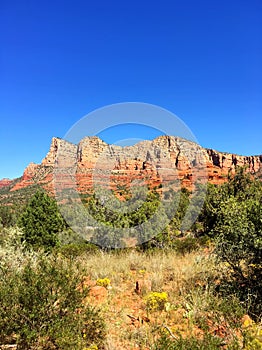 Arid desert landscape of Sedona USA