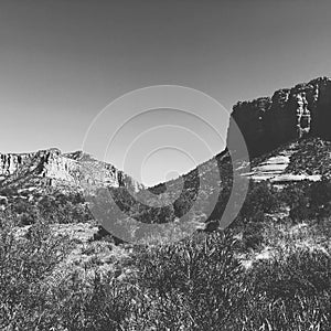 Arid desert landscape of Sedona USA