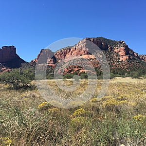 Arid desert landscape of Sedona USA