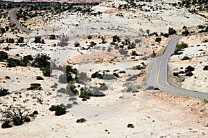 Arid desert motorway highway