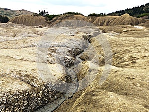 Arid landscape at the Mud Volcanoes