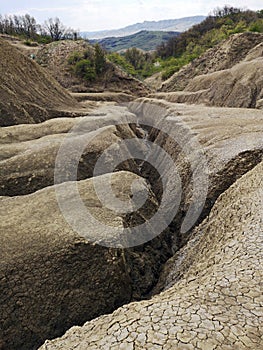 Arid landscape at the Mud Volcanoes