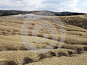 Arid landscape at the Mud Volcanoes