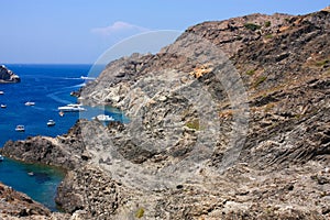 Arid Mediterranean and sea, Costa Brava photo