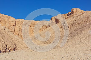 Arid mountains surrounding the Valley of the Kings