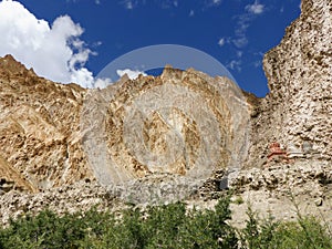 Arid mountains in the Valley of Markah in the Ladakh, India.