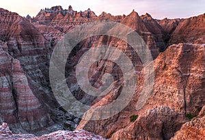 Arid Peaks of the Badlands in South Dakota