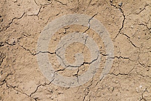 Arid soil with cracks and desert look Heart Background photo
