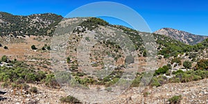 Arid Turkish landscape between Marmaris and Fethiye