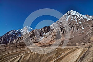 Arid valley in Tajikistan