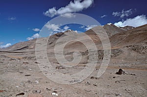 Arid valley in Tajikistan