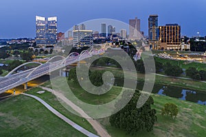 Ariel View of Downtown Fort Worth, Texas