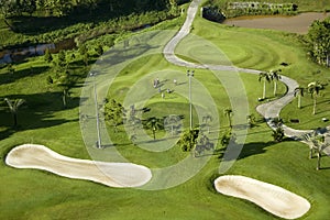 Ariel view of the Golf Course