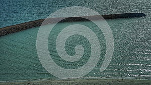 Ariel view of Hon Thom island from cable car