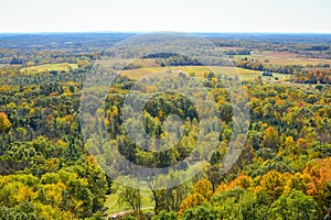 Ariel View of Hubertus, Wisconsin photo