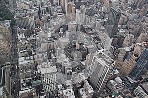 Ariel view on Manhattan.New York.USA.Beautiful background