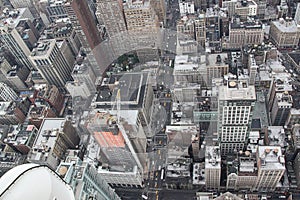 Ariel view on Manhattan.New York.USA. Beautiful background