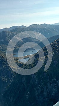 Ariel View of Misty Fjords in Ketchikan Alaska Tongass National Forest