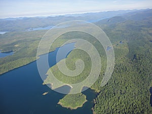 Ariel View of Misty Fjords in Ketchikan Alaska Tongass National Forest