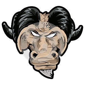 Aries Ram with clipping path photo