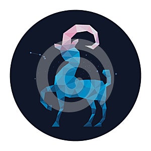 Aries. Vector illustration decorative design