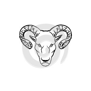 Aries. Vector illustration decorative design