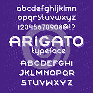 Arigato typeface set photo