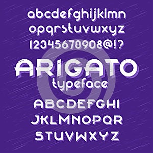 Arigato typeface set